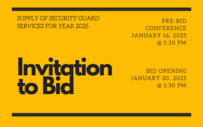 INVITATION TO BID NO. 2025-001