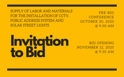 INVITATION TO BID NO. 2025-015