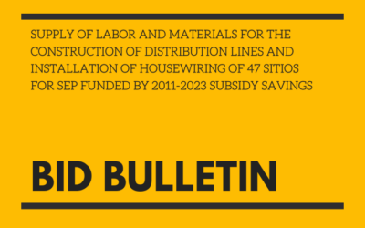 BID BULLETIN