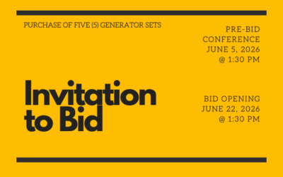 INVITATION TO BIDย NO.ย 2026-003