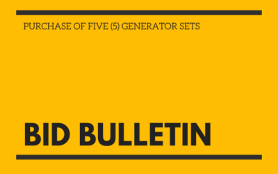 BID BULLETIN