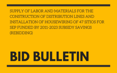 BID BULLETIN