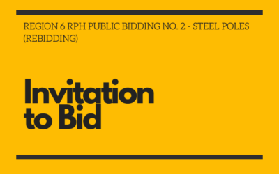 INVITATION TO BID – REGION 6 RPH PUBLIC BIDDING