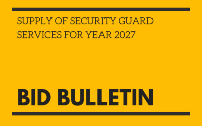 BID BULLETIN