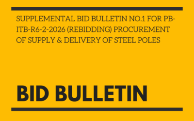REGIONAL PROCUREMENT HUB PROGRAM – REGION 6 BID BULLETIN