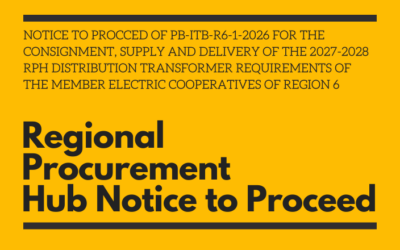 REGIONAL PROCUREMENT HUB PROGRAM – NOTICE TO PROCEED